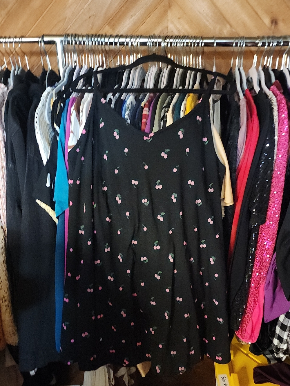 Cherries sleep slip dress